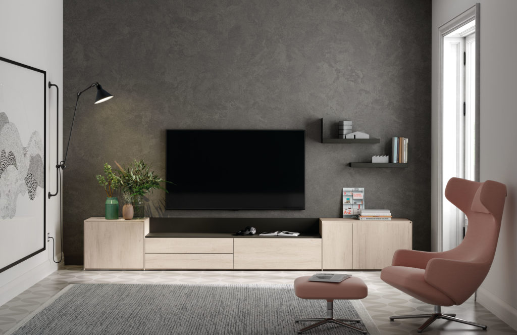 Composición de salón, estanterías, mueble TV AddLiving AddBox 3637 de  Lagrama