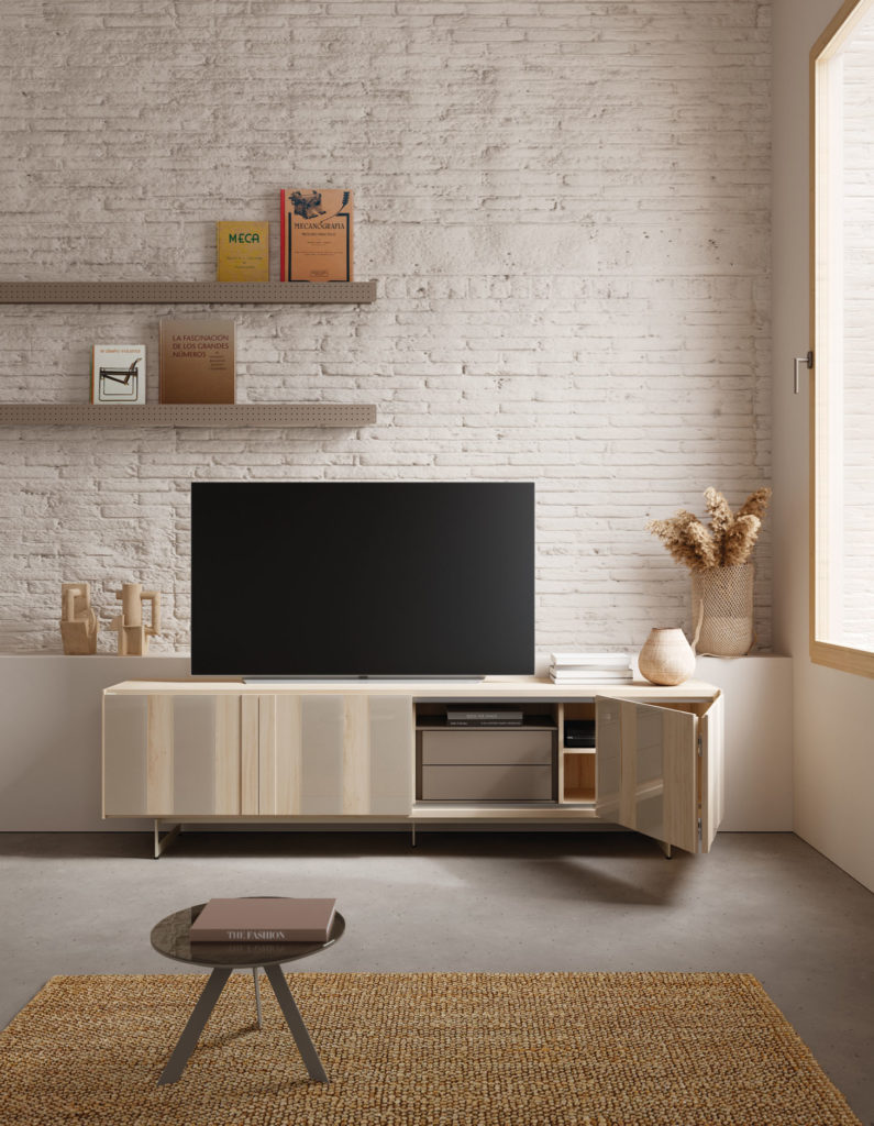 Composición de salón, estanterías, mueble TV AddLiving AddBox 112 de Lagrama