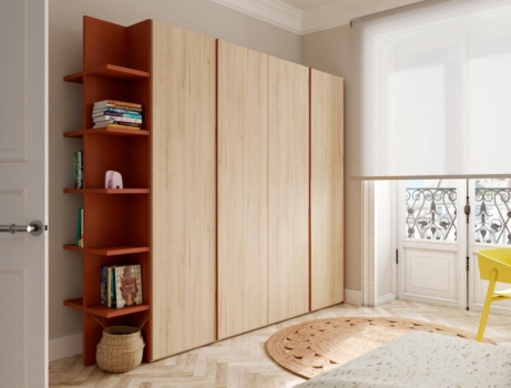 Armario modular Dressbox con puertas plegables cerrado Armario modular Dressbox con puertas plegables cerrado
