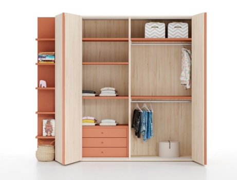 Armario modular Dressbox con puertas plegables Armario modular Dressbox con puertas plegables