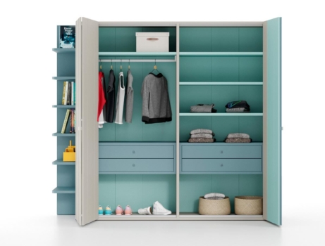 Armario modular Dressbox con puertas plegables Armario modular Dressbox con puertas plegables